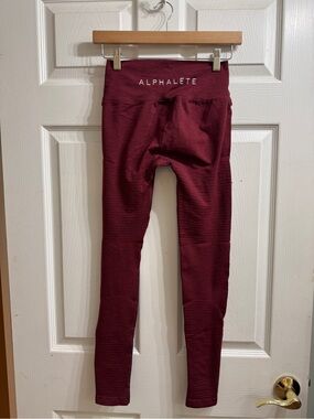 Alphalete Burgundy Seamless High-Rise Leggings